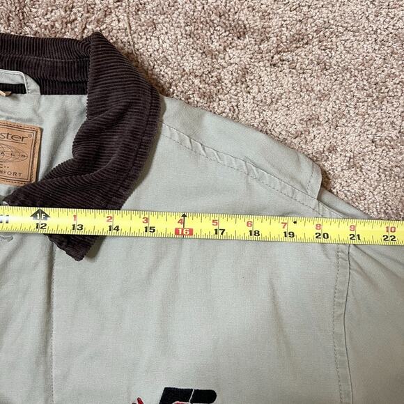 Vtg 90s Swingster Chore Barn Coat Corduroy Collar Workwear Outdoor Utility Farm - Picture 11 of 11